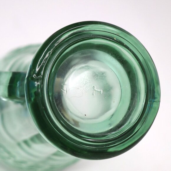 Coke Coca Cola Green Libbey Glass Heavy Drink Glasses Cups Mug - Picture 4 of 5